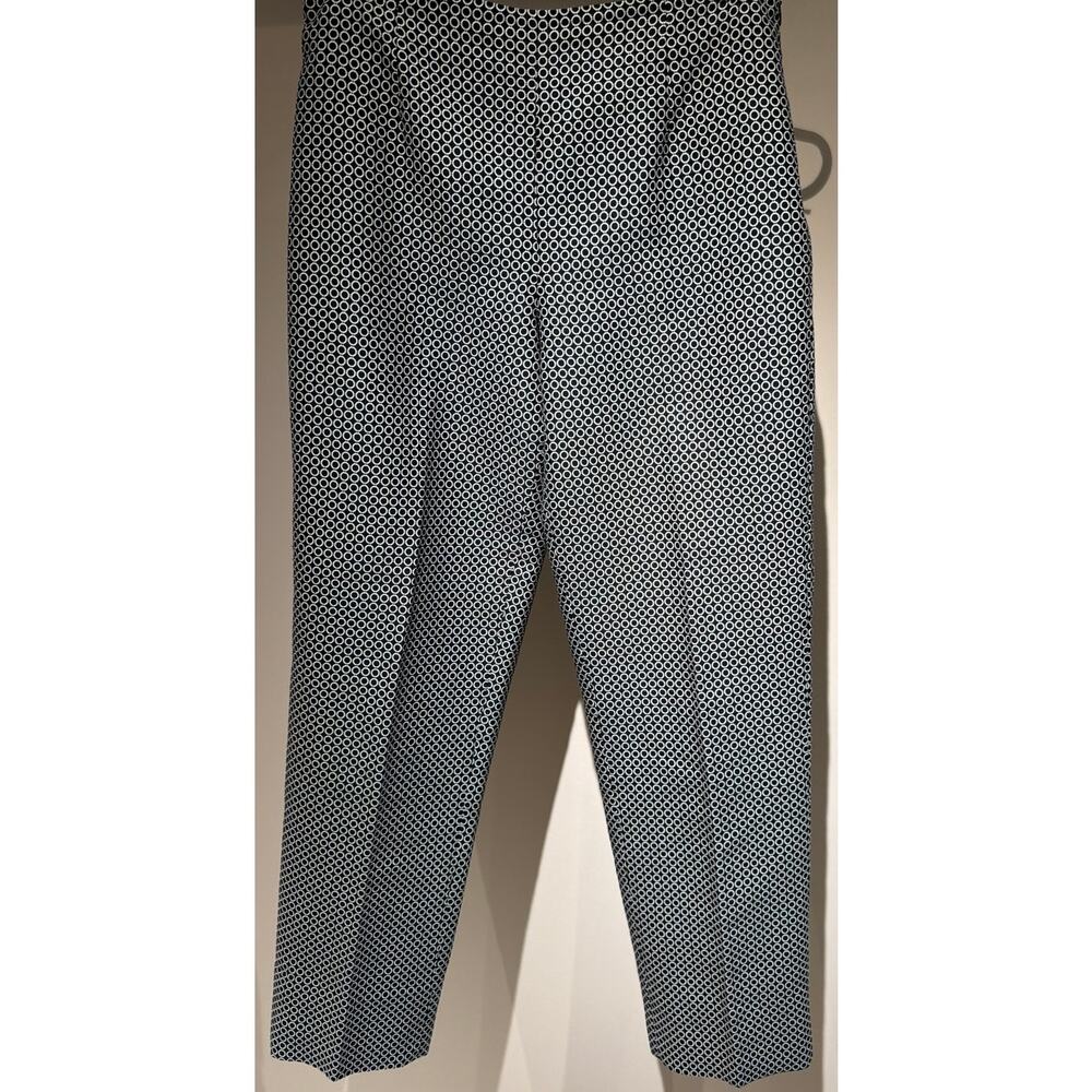 Talbots Black and Tan Cotton and Silk Pants‎ Size 6